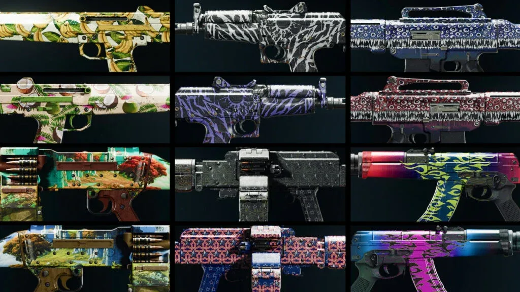 نمونه Camoهای سلاح‌های نسخه‌های قبلی Call of Duty