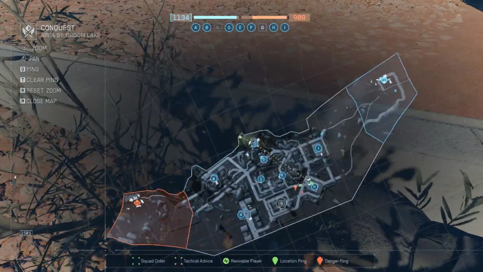 موقعیت دکل 6 روی نقشه Area 51